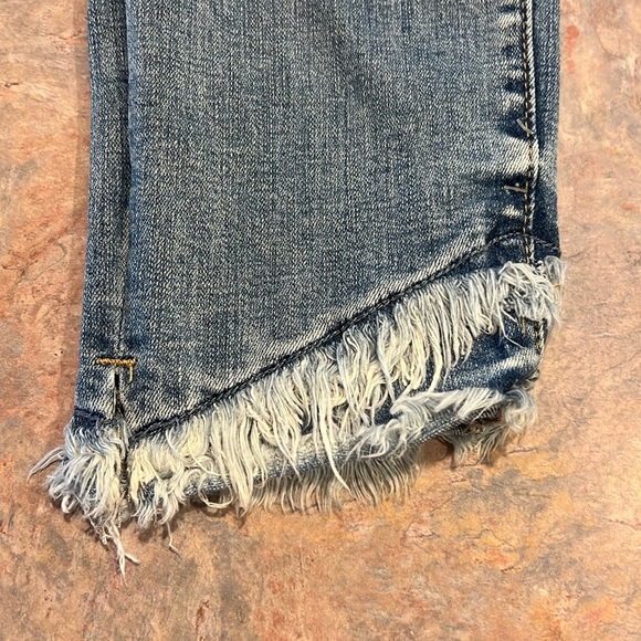 KanCan Nala Mid Rise Skinny Jeans Distressed Raw Hem Ankle Length Size 31 - Picture 7 of 7